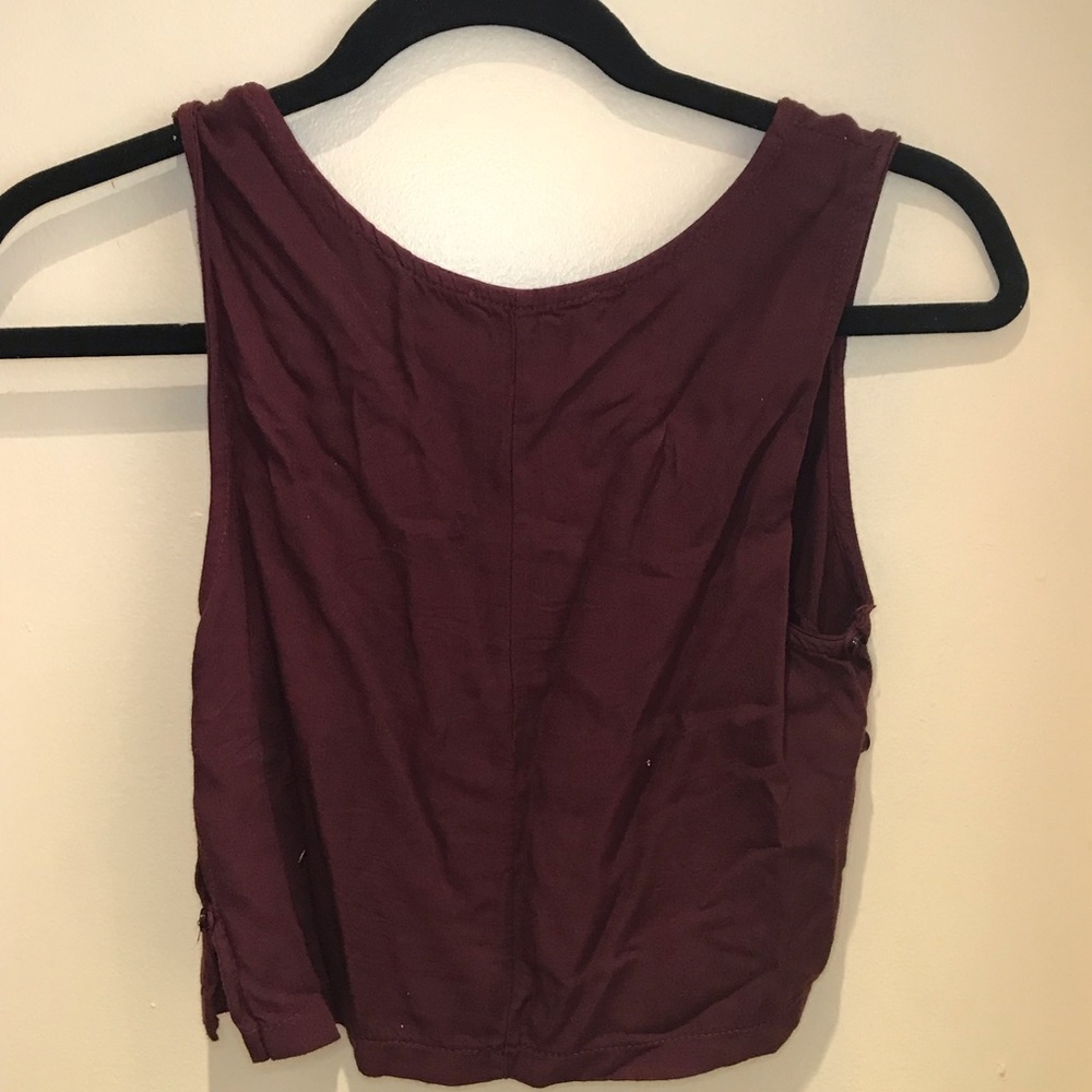 Brandy Melville maroon tank top
